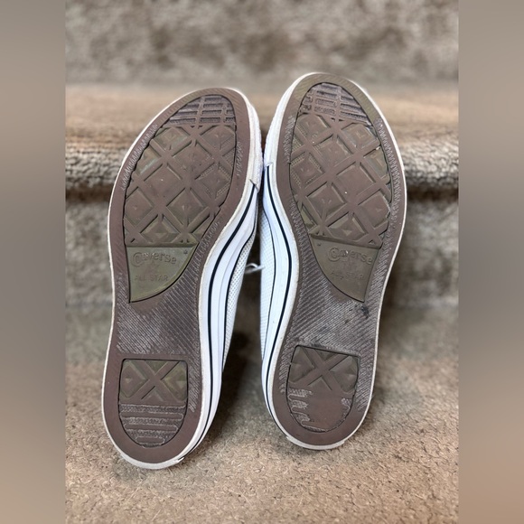 Converse Shoreline Knit Sneakers Sz 9.5 pre owned white sneakers low top - Picture 6 of 7